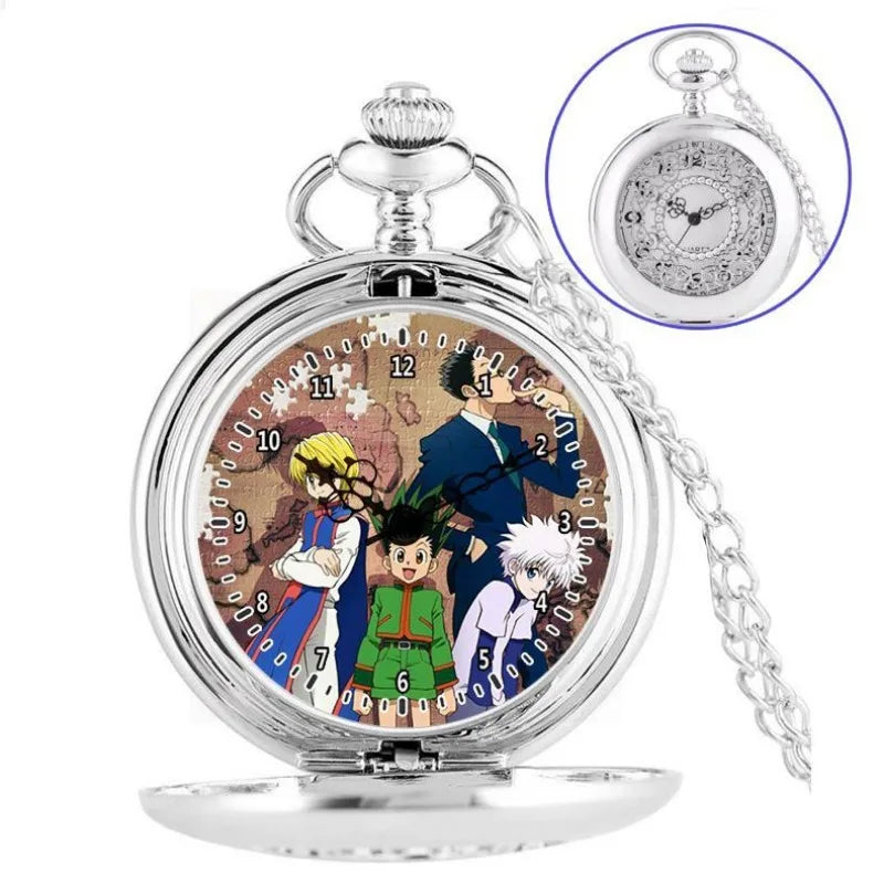 Anime two-dimensional full-time hunter pocket watch Killua Kura pickup Xiaojie personality necklace watch holiday gift