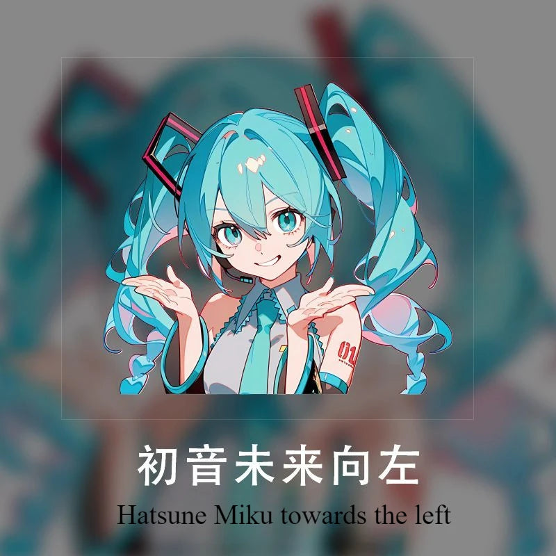Hatsune Miku MIKU anime Animation Waterproof Car Sticker Personalized Decoration Electric Vehicle iPad Sticker