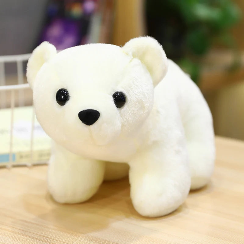 New Funny Aquarium Plush Toys Stuffed Soft Sea Lion Polar Bear Panda Doll Cuddly Desktop Pets Room Decor Kids Gift
