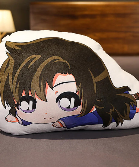 35cm Detective Conan, Kudo Shinichi, Mouri Ran, Kid The Phantom Thief Keychain Pendant, Anime Pillow Related Peripheral Products