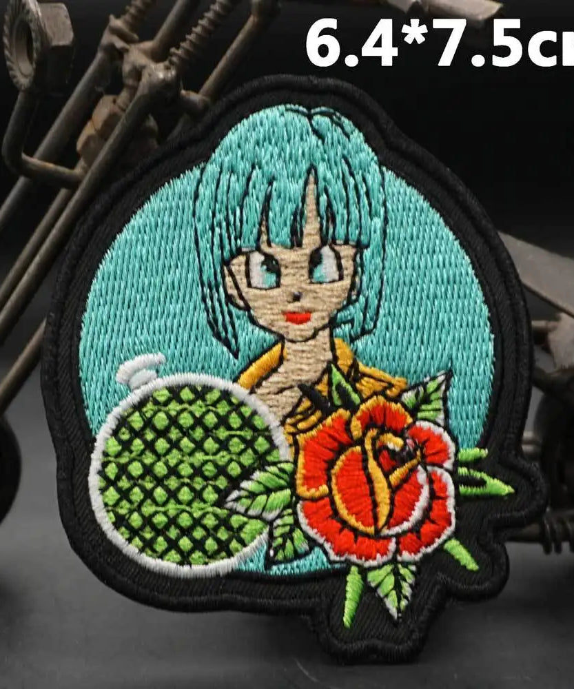 Dragon Ball Animation Peripherals Creative Kawaii Son Goku Vegeta Majin Buu Clothes Patches Embroidered Velcro Badges
