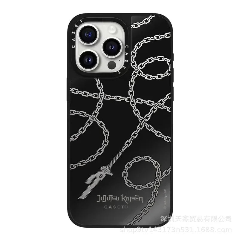 Jujutsu Kaisen Mirror Phone Case – Anti-Fall Anime iPhone 16 Pro Max