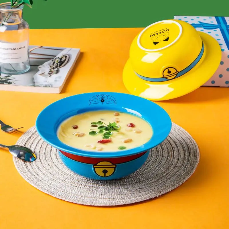 Doraemon x Straw Hat Ceramic Bowl – Cute Anime