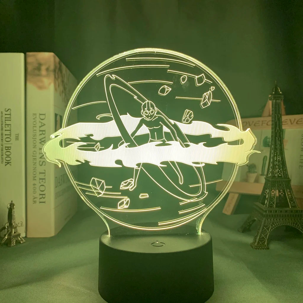 Anime Avatar The Last Airbender 3D LED Lamp Aang Zuko Iroh Toph Beifong Suki Figure Nightlight for Kids Child Bedroom Decor