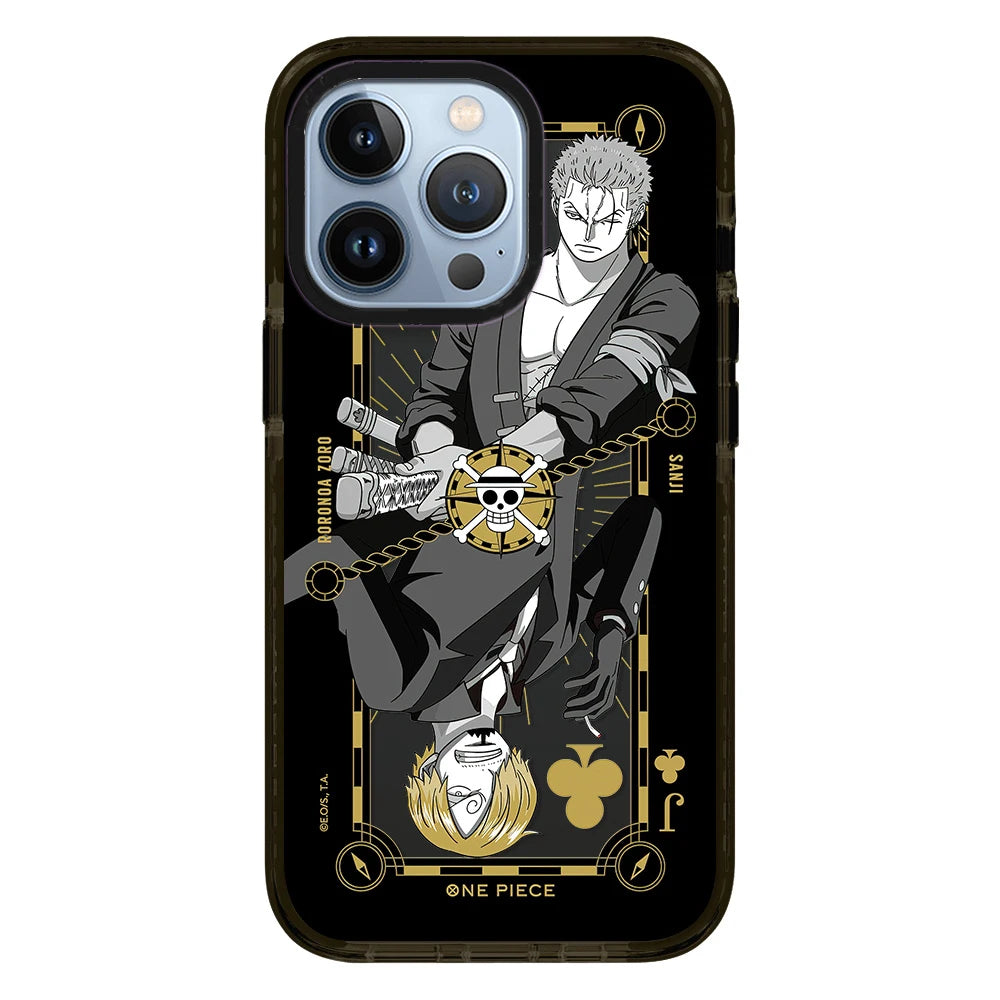 One Pieces Brand Case for iPhone 15 14 13 12 11 16 17 Pro Max plus Luffy Zoro Soft Silica gel Phone Cover