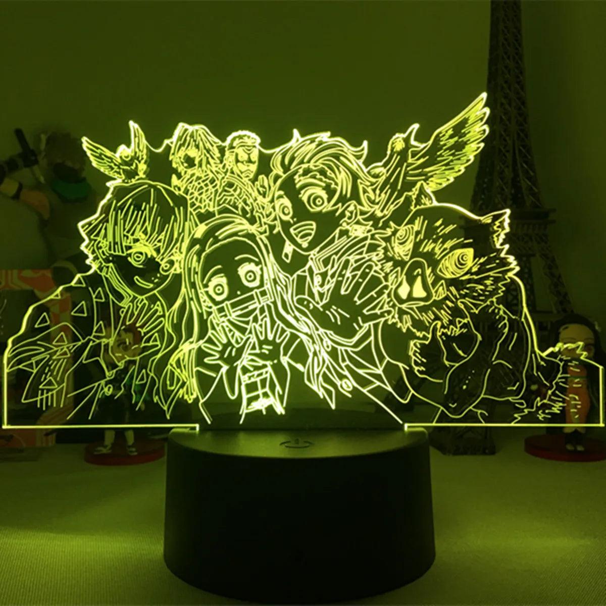 Manga 3d Light Kimetsu No Yaiba for Bedroom Decor Night Light Birthday Gift Table Lamp Anime Demon Slayer Mitsuri Kanroji Figure