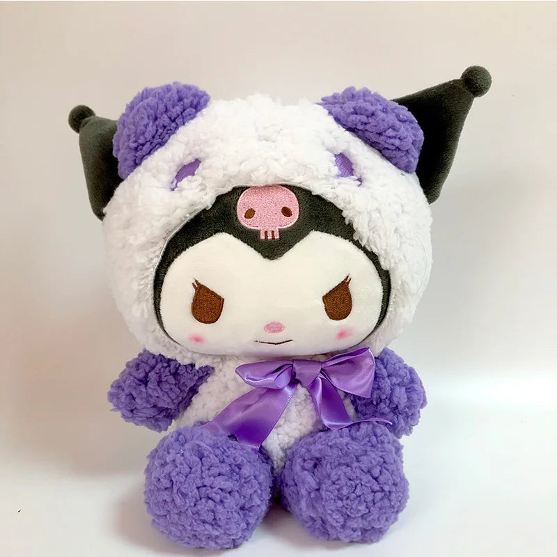 Sanrio 25Cm Anime Kuromid Toys Kawaii Mymelody Cinnamorol Plush Soft Stuffed Animals Doll Plushie Pillow Xmas