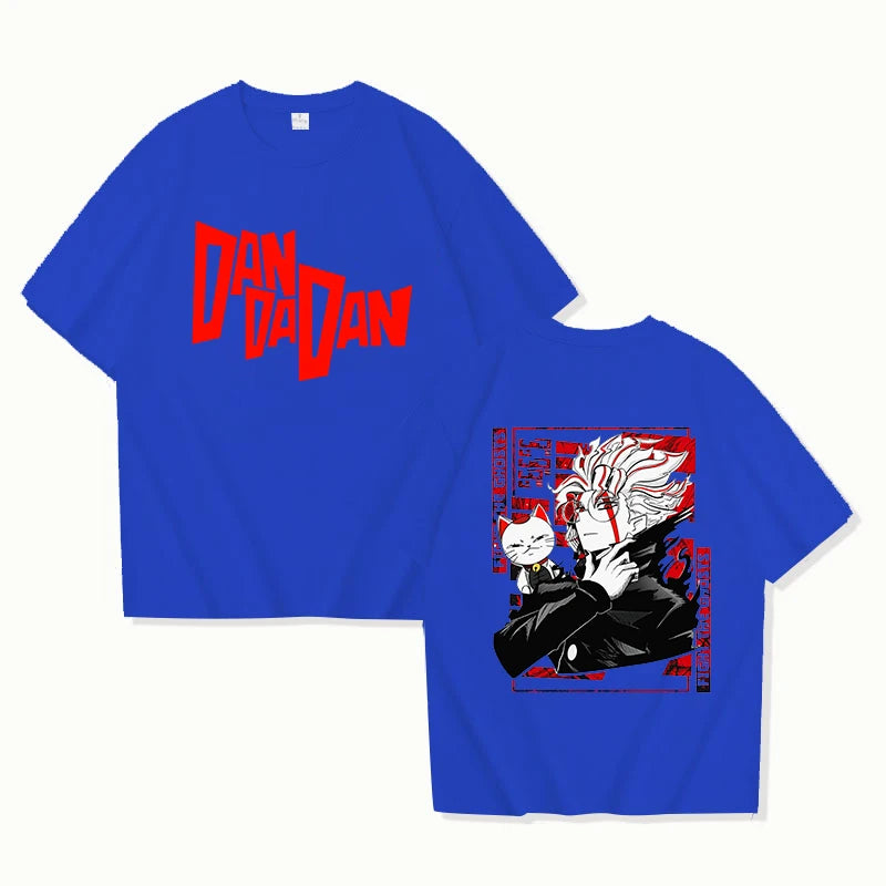 New Anime Dandadan Print T Shirt Women Men Short Sleeve Tops Tees Summer Fashion Loose Casual T-shirt