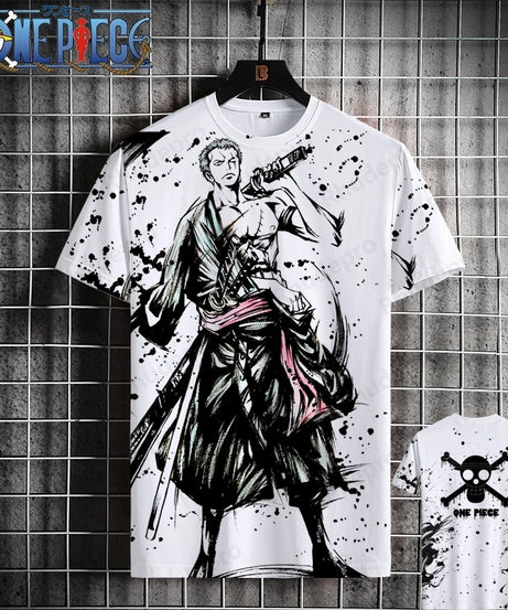 Luffy One Piece 3D Printed T-Shirt – Unisex Summer Anime Tee