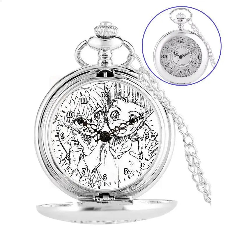 Anime two-dimensional full-time hunter pocket watch Killua Kura pickup Xiaojie personality necklace watch holiday gift