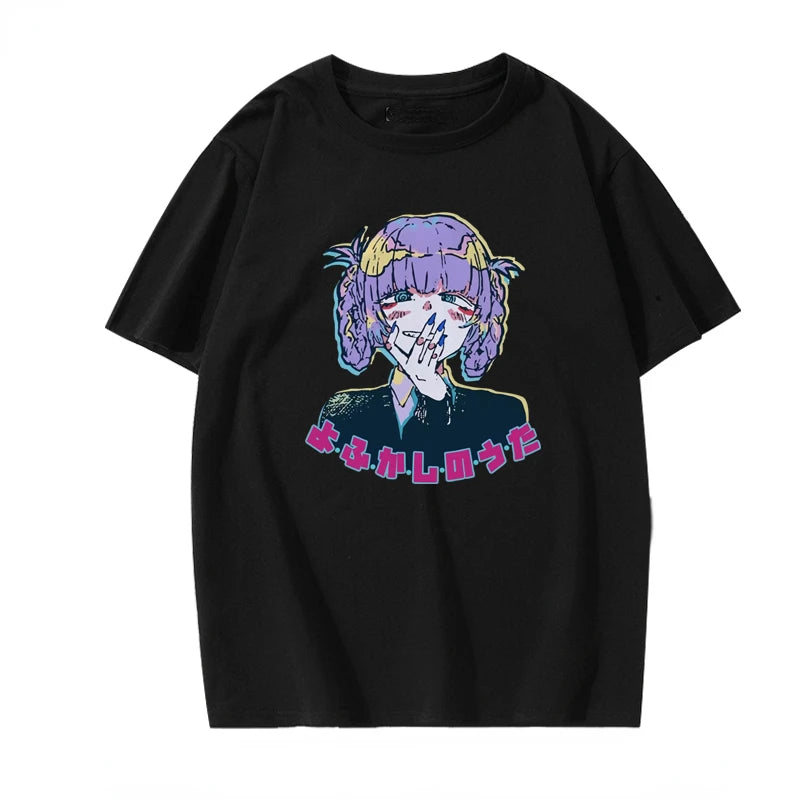 CALL OF THE NIGHT T-shirt Japan Anime Hot Sale ACG Fans Otaku Tshirt Korea Style Aesthetic Short-sleev Summer Tops Hipster Tees