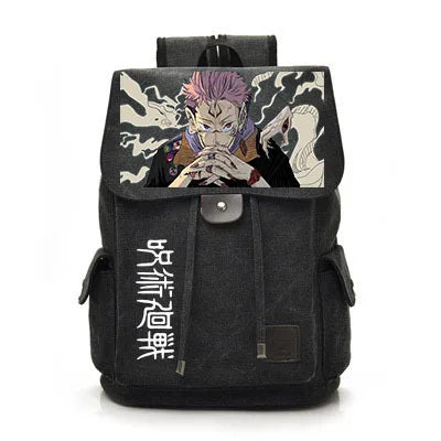 Jujutsu Kaisen Anime Backpack Cosplay Gojo Unisex Students School Bag Large Capacity Bookbag Laptop Travel Rucksack Outdoor Bag