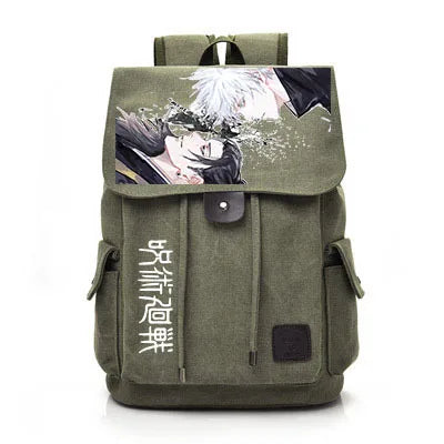Jujutsu Kaisen Anime Backpack Cosplay Gojo Unisex Students School Bag Large Capacity Bookbag Laptop Travel Rucksack Outdoor Bag