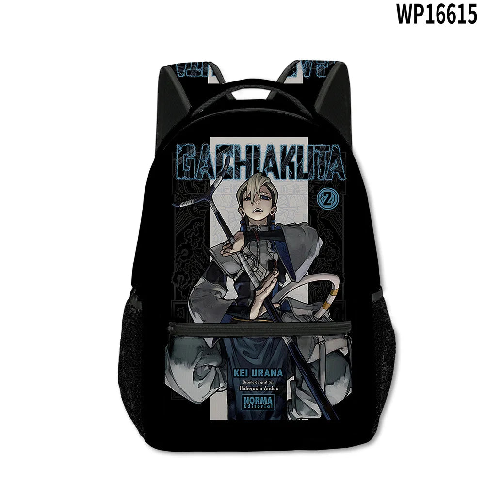 Trendy Popular Novelty Gachiakuta student Bookbag Notebook Backpacks 3D Print Oxford Waterproof Boys/Girls Travel Backpacks