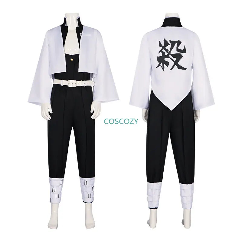Anime Demon Slayer Shinazugawa Sanemi Wind Hashira Cosplay Costume