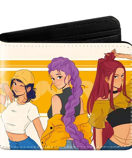 Devil Hunter Pu Anime Print Short Mini Wallet Rumi Mira Zoey Saja Boys Figure Change Storage Bag Birthday Gift