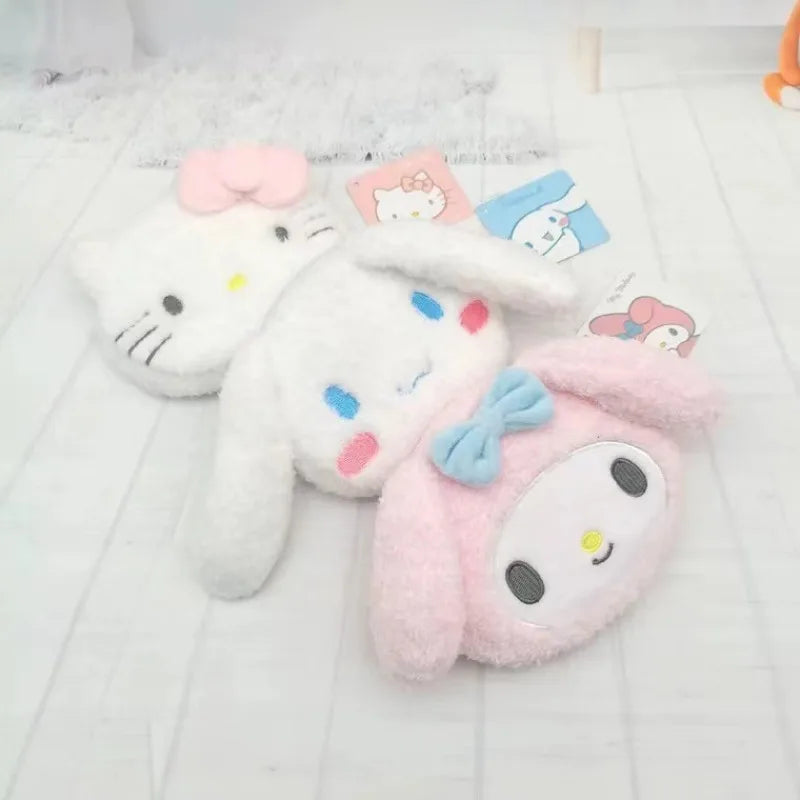 Sanrio Hello Kitty Plush Coin Purse Coin Purse Zipper Coin Purse USB Wired Headset Mini Bag Key Bag Children's Birthday