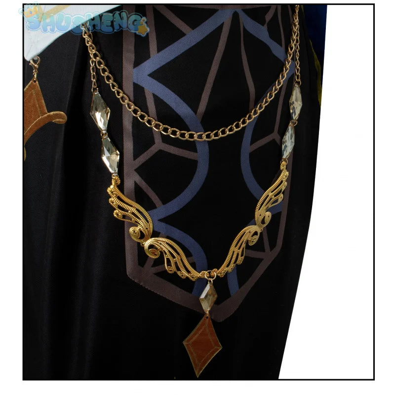 Genshin Impact Cosplay Albedo symphony concert Costume Wig shawl shirt accessories handsome  Halloween Christmas Uniform
