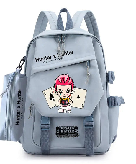 HUNTER Killua Zoldyck Hisoka anime peripheral fashion backpack personality simple student schoolbag holiday gift kawaii