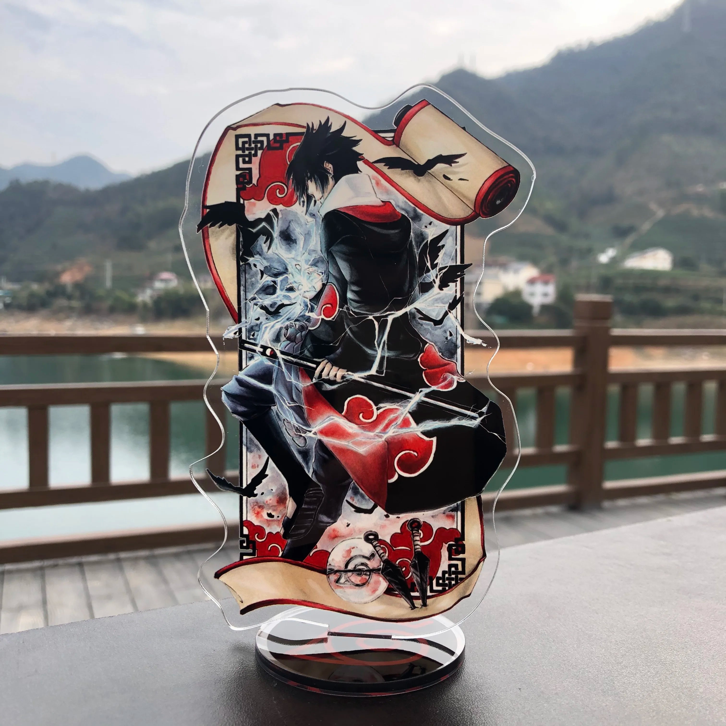 Anime Acrylic Stand Character Model Board Table Decoration Key Chain Kakashi Itachi Sasuke Lady Gift Jewelry Accessories