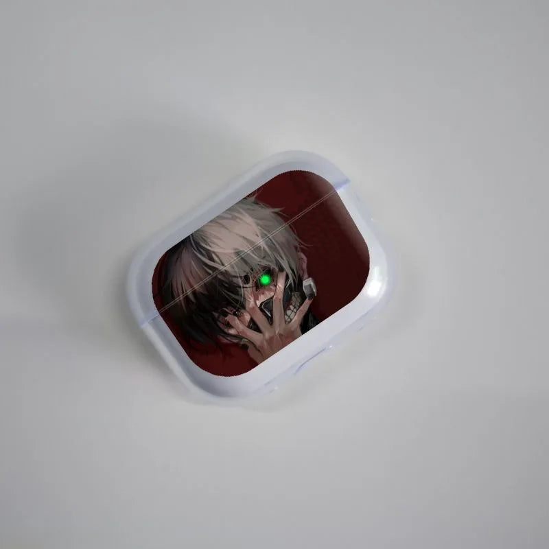 Anime Tokyo Ghoul black Matte Airpods Case for Airpods 3 2 1 Bluetooth Headphone Cover Kaneki Ken For Airpods Pod Case