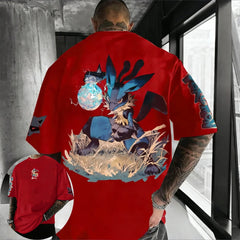 Pokémon Lucario Graphic T-Shirt – Premium Summer Anime Tee for Men, Women & Kids