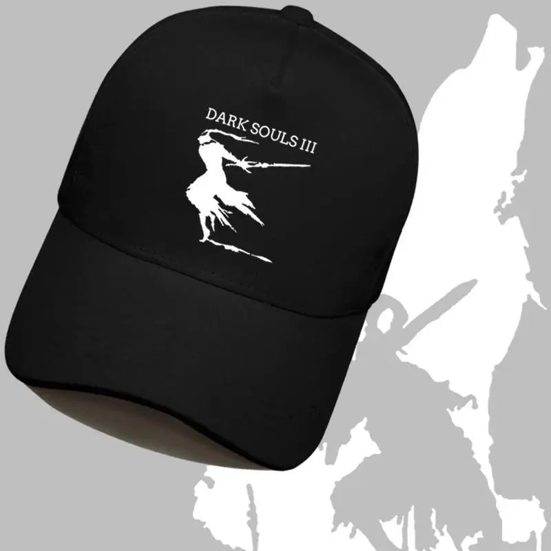 Dark Souls 3 baseball cap black souls 3pc anime cartoon personality fashion simple sunscreen men's and women's caps holiday gift