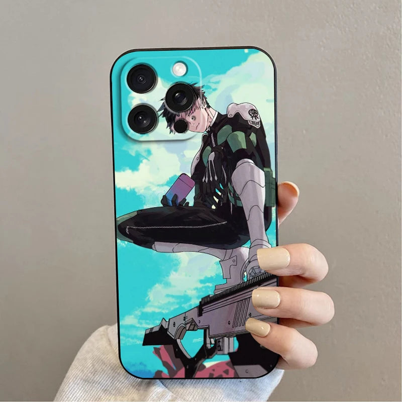 Anime K-Kaiju No. 8 Cool For iPhone 15 14 13 12 11 XS XR X 8 7 SE Pro Max Plus Mini Black Soft Phone Case