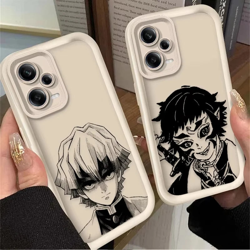 Anime A-Agatsuma Z-Zenitsu Phone Case For Redmi Note 13 12 Pro Plus 5G 13 12 Pro 4G 5G 11 10 Pro 12S 11S 10S Redmi 13C 12 Cover