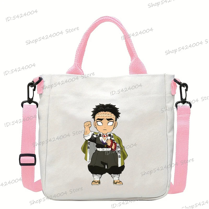 Demon Slayer Crossbody Bag – Rengoku & Tengen Graphic Print Shoulder Bag