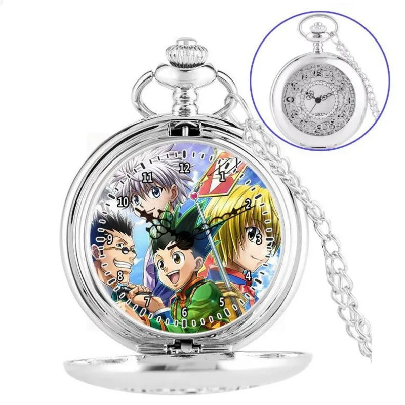 Anime two-dimensional full-time hunter pocket watch Killua Kura pickup Xiaojie personality necklace watch holiday gift