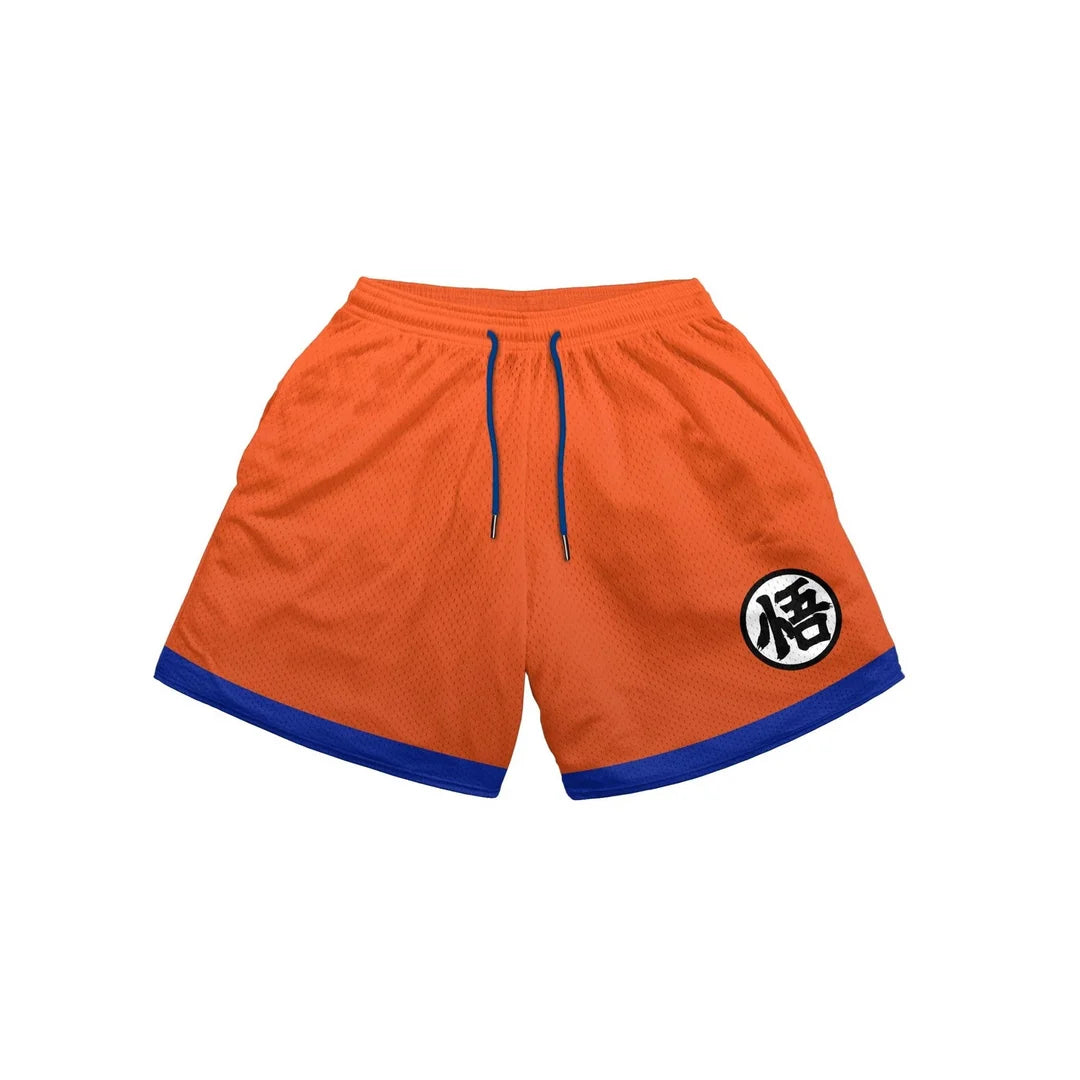 Baki Hanma Anime Shorts – Men's Streetwear Beach Shorts with Elastic Waist