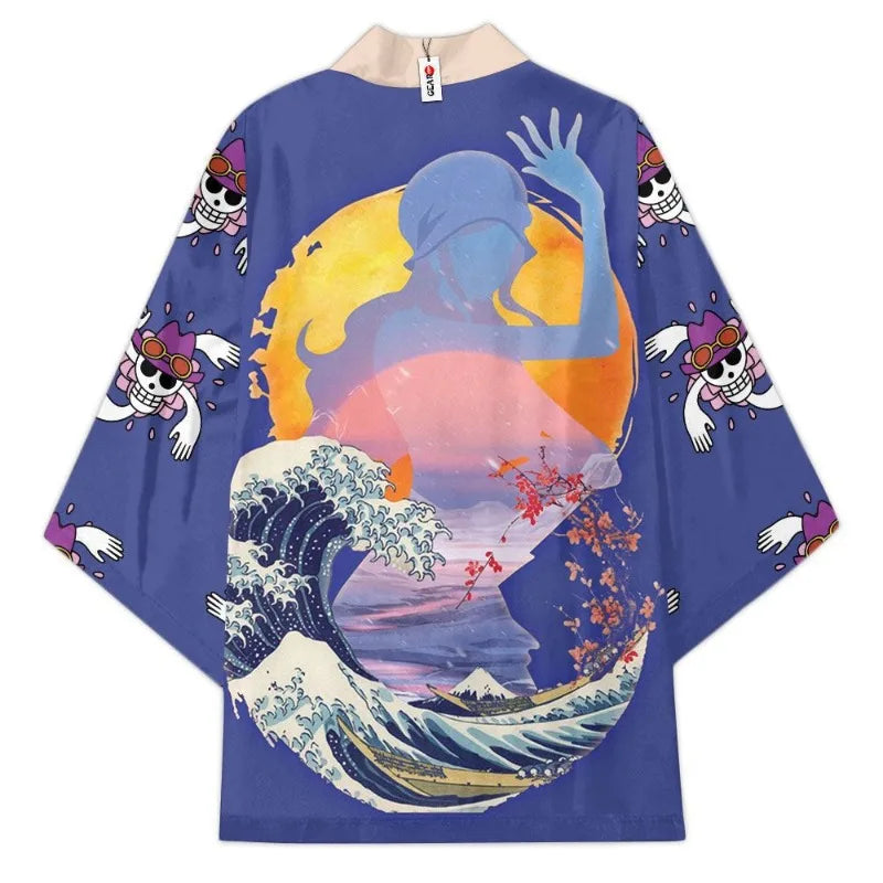 New Anime ONE PIECE Kimono Cape Cosplay Clothing 3D Printing Comics Casual Cardigan Jacket Men and Women Birthday Gifts