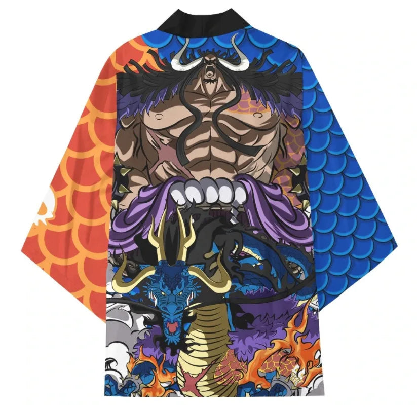 New Anime ONE PIECE Kimono Cape Cosplay Clothing 3D Printing Comics Casual Cardigan Jacket Men and Women Birthday Gifts