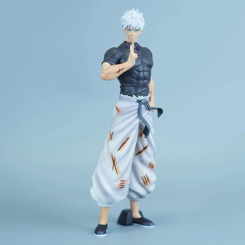 23cm Jujutsu Kaisen Satoru Gojo Action Figure Exquisite Three Head Statue PVC Anime Collectible Model Toy Desktop Ornament Gift