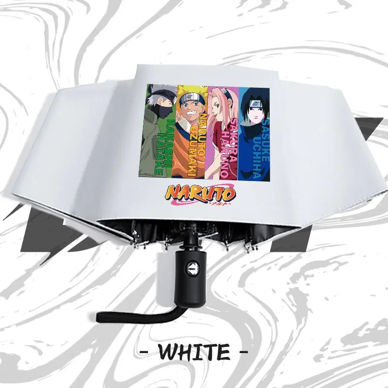 Naruto anime peripheral automatic umbrella Naruto Namikaze Minato Uchiha Itachi Kakashi Haruno Sakura sunshade umbrella gift