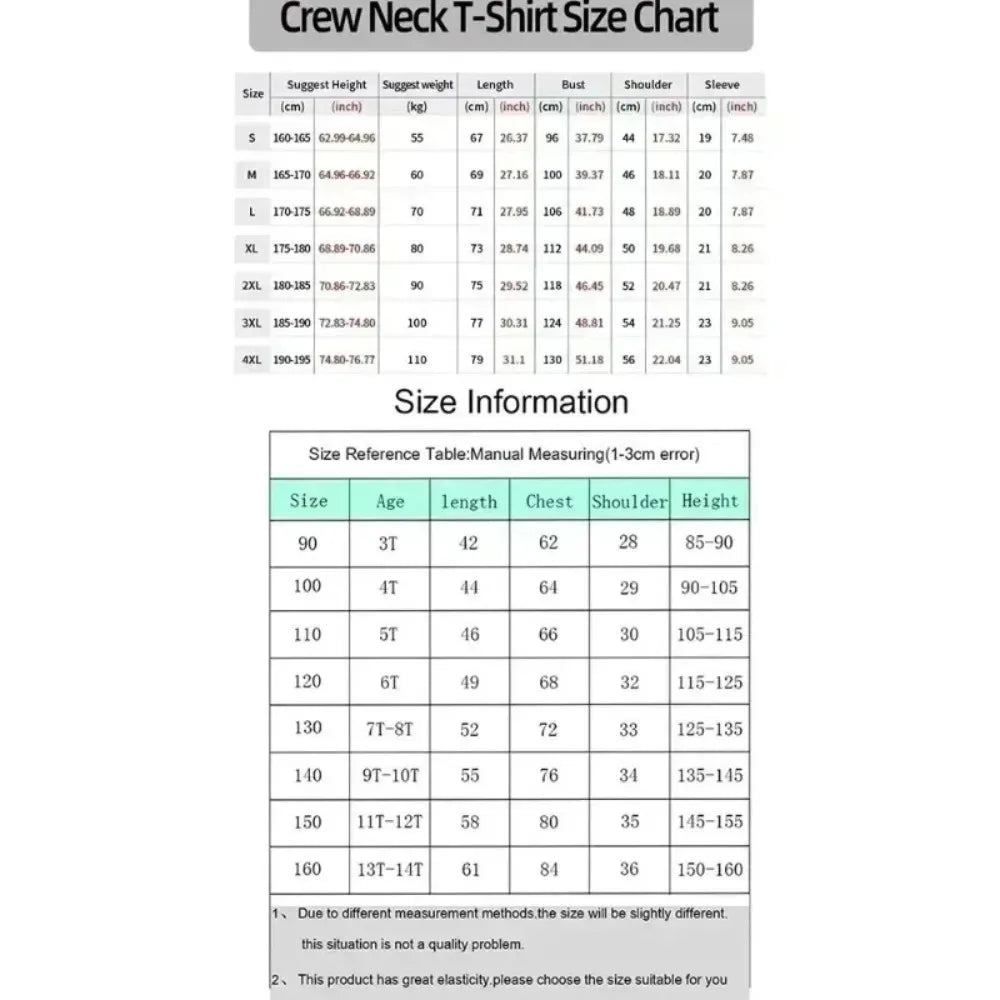 One Piece Luffy Anime Joint T-shirt Street Summer New Men's Harajuku Loose Casual Children's Parent Child Clothing Top