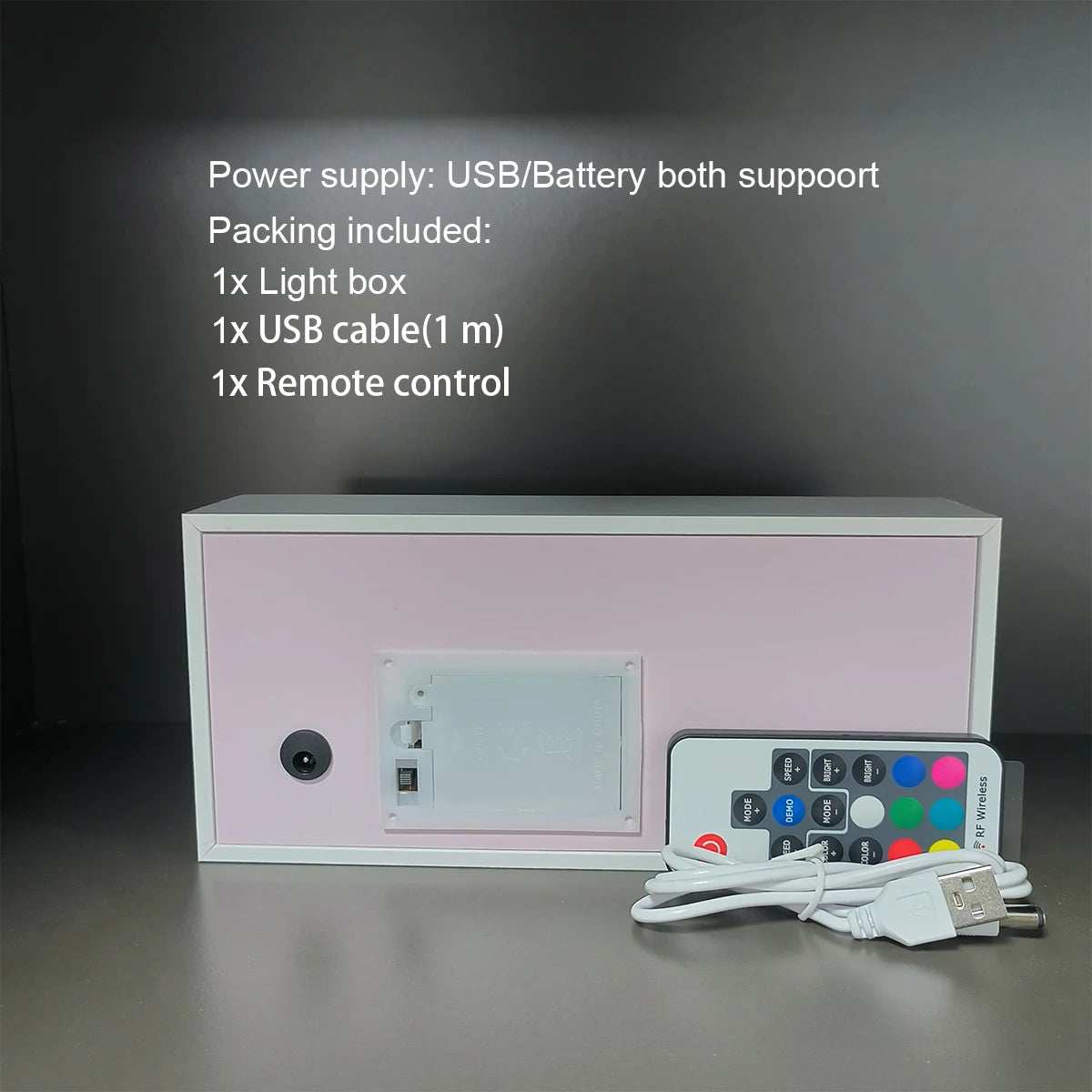 Anime series paper-cut light room bedroom night light atmosphere light remote control colorful light box