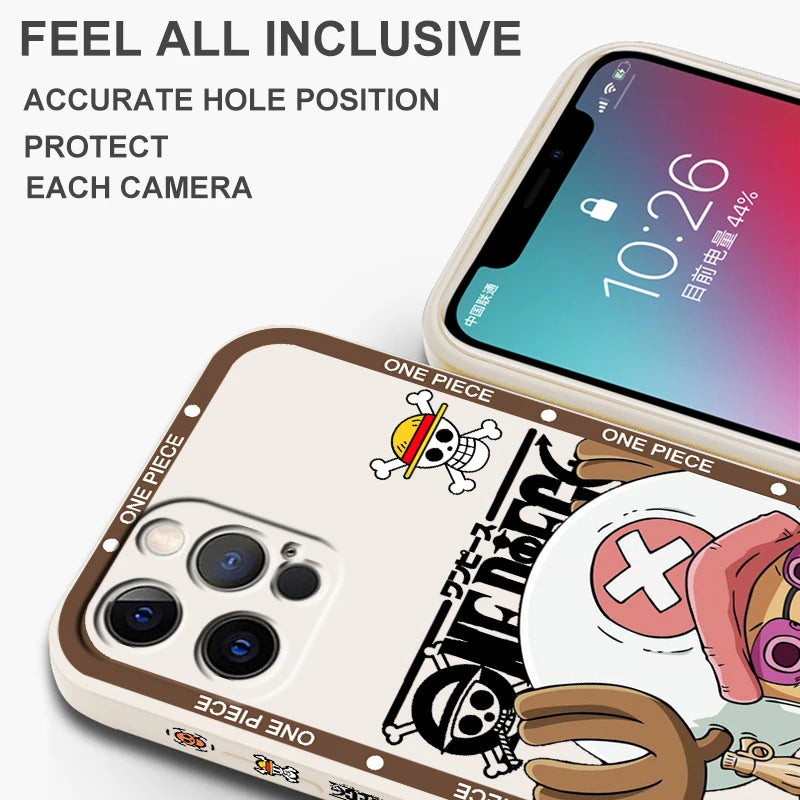 One Piece Chopper Liquid Rope Case for iPhone 15/14/13/12/11/XS/XR