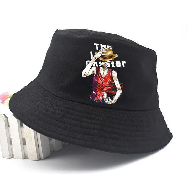 One Piece Luffy Embroidered Bucket Hat