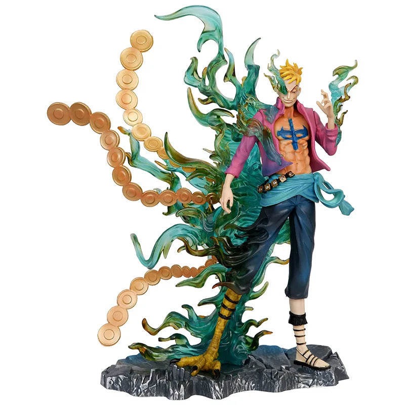 33cm One Piece Marco Anime Figures Immortal Birds Figurine Pvc Gk Statue Action Figure Model Statue Doll Decoration Toys Gift