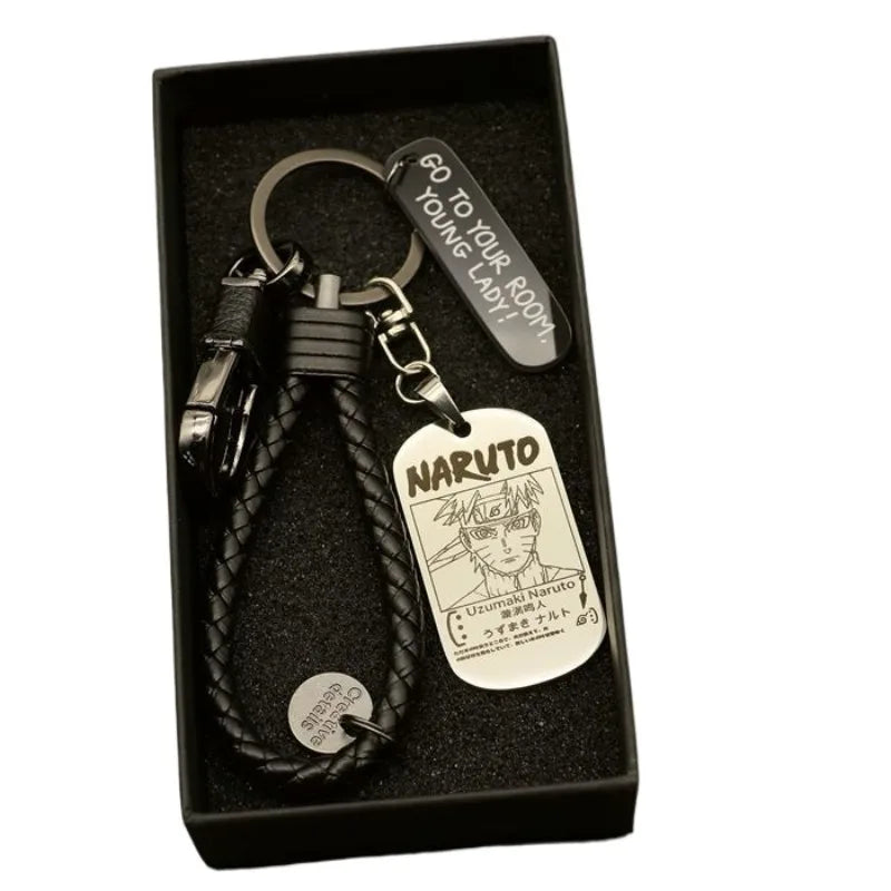 Uzumaki Naruto keychain Naruto new Namikaze Minato Akatsuki organization Sasuke decorative car keychain pendant gift wholesale