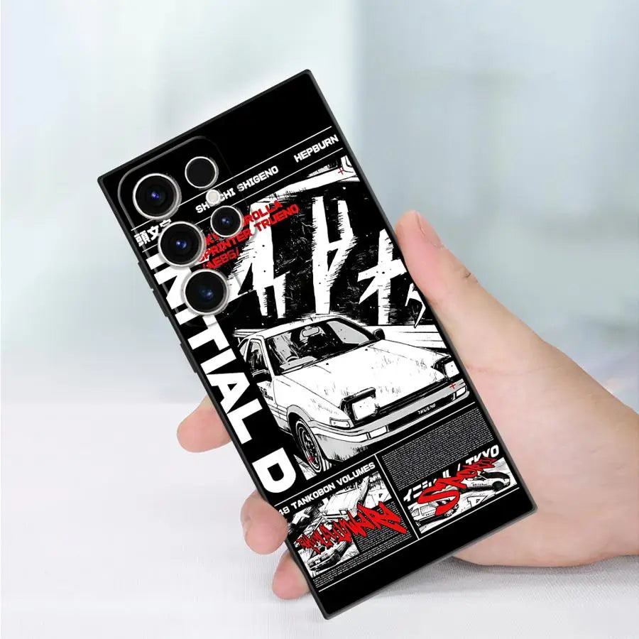 Anime Initial D Cool Phone Case for Samsung Galaxy S10 S9 Note 9 8 S8 Plus S10e Note 20 Ultra Note 10 Plus Silicon Cover