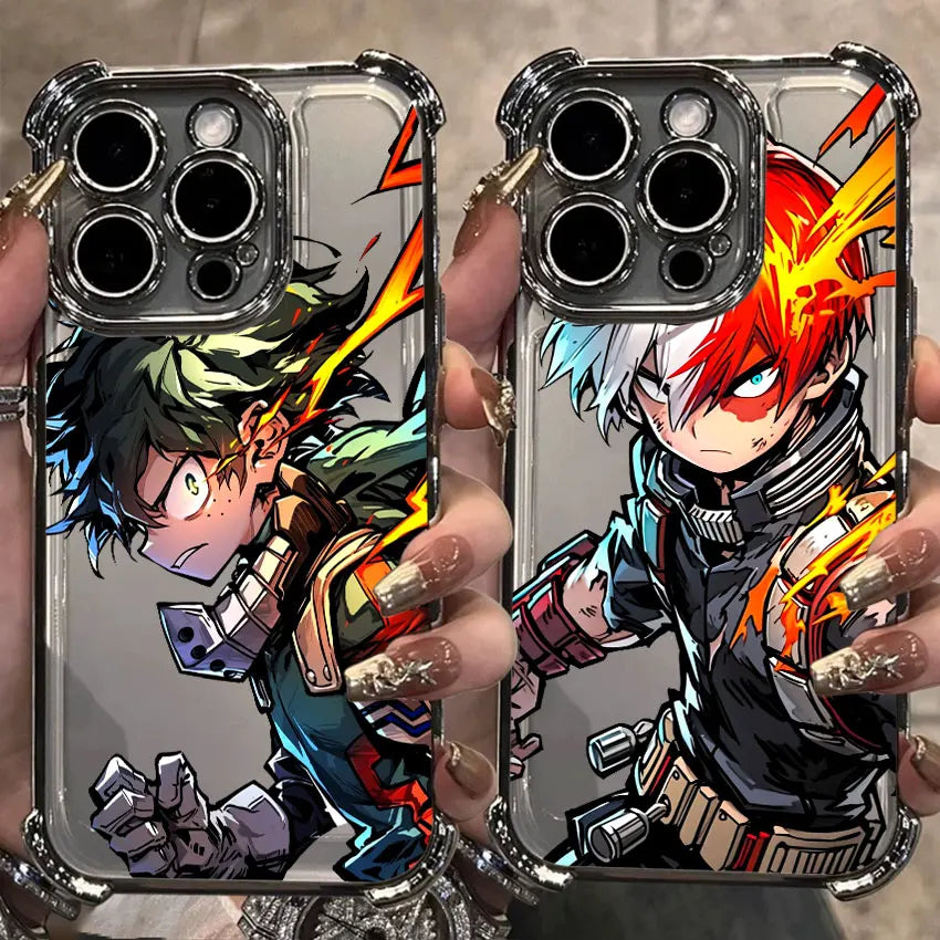 Deku Bakugo Anime Case For Samsung Galaxy A56 A55 A54 A52 A53 5G A36 A34 A35 A33 A50 A73 A26 A25 A16 A06 Clear Soft Phone Cover