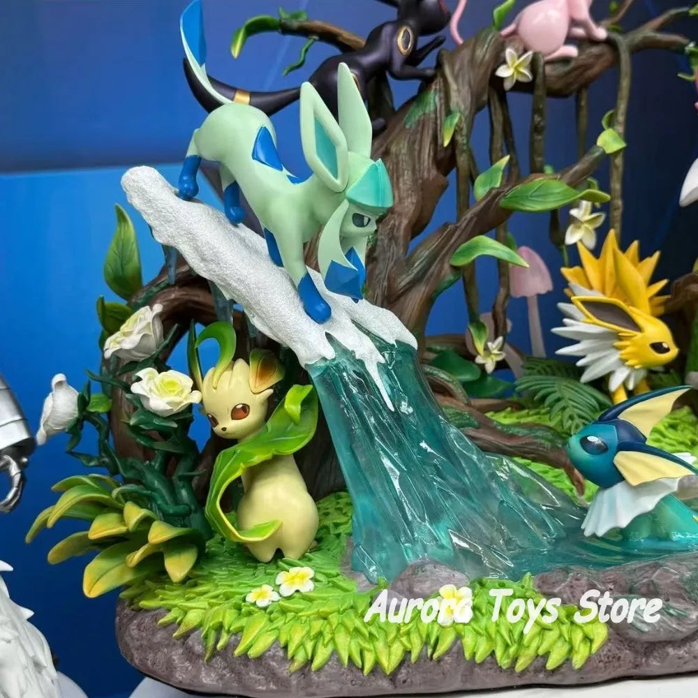 27cm/10.63in Anime Pokemon Figure Eeveelution Action Figure PVC Model Statue Collection Desktop Decoration Toys
