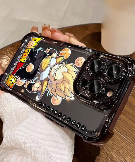 Dragon Ball Z Anime Phone Case – Soft Shell for iPhone 11–16 Pro Max & Plus