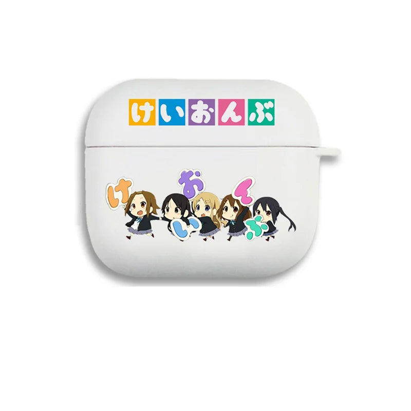 K on! Hirasawa Yui Anime Soft Earphone Case for Apple Airpods 1 2 3 Pro AirPods Pro CaseSoft Silicone Protective Cover