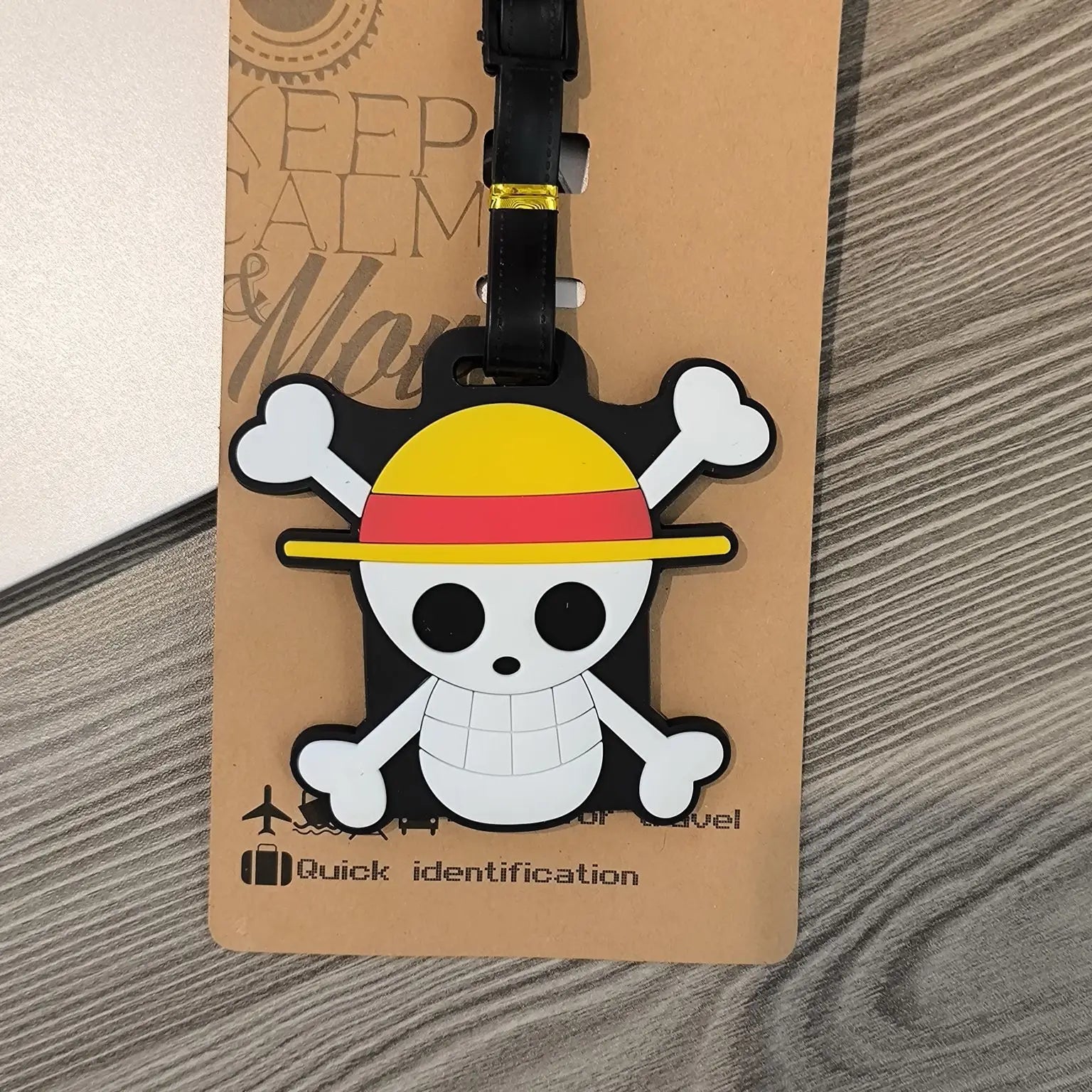Anime One Piece Boarding Check in Hang Tag Accessories Joba Lu Fei Suolong Luggage Tag Cute Creativity