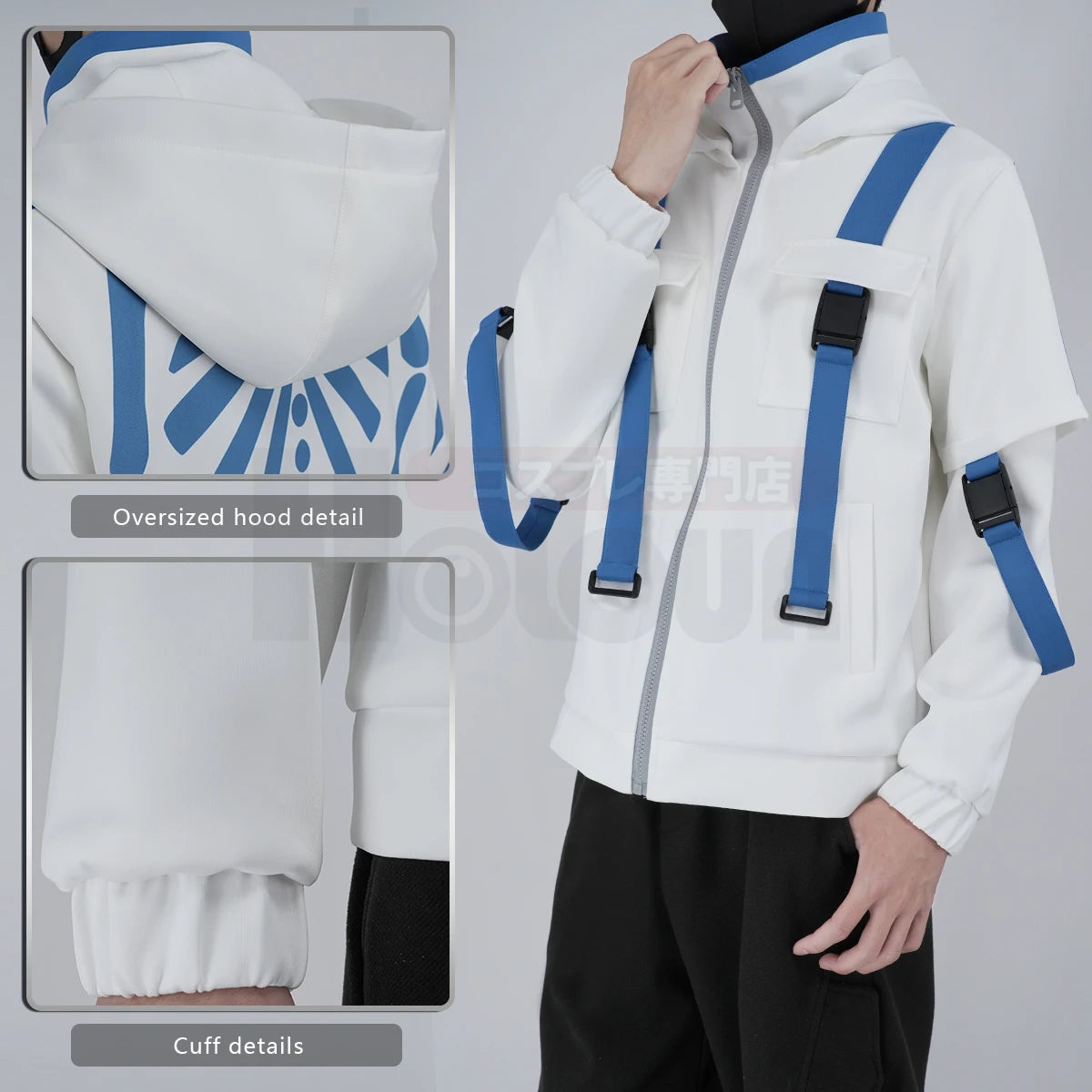 Wind Breaker Anime Cosplay– Keel, Shingo, Takeru, Shyu Cosplay Zip-Up (Unisex Oversized)