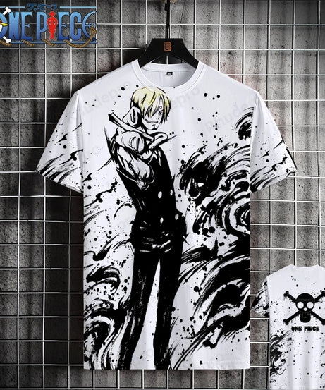 Luffy One Piece 3D Printed T-Shirt – Unisex Summer Anime Tee